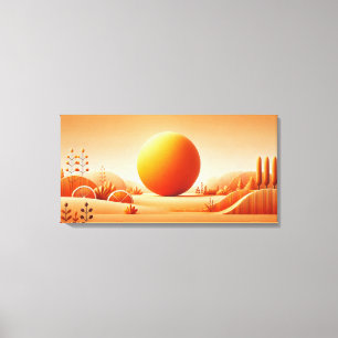 Brillo intenso de naranja tangerina - Arte de pare