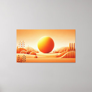 Brillo intenso de naranja tangerina - Arte de pare