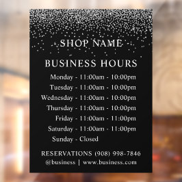 BRILLO | Logotipo y Horas de Negocio | Calcomanía 