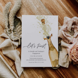 Brindemos la invitación a la fiesta de compromiso 