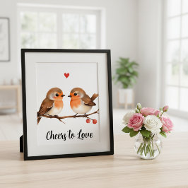 “Brindis al Amor” Impresión de Arte Romántico