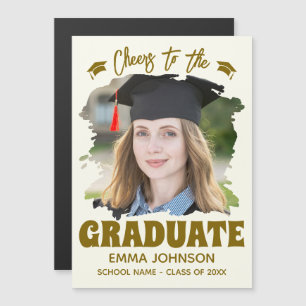 Brindis al graduado con foto personalizada de fami