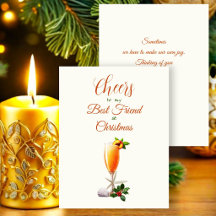 Brindis de Navidad Mejor Amigo Peach Bellini
