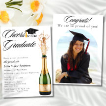 Brindis por el graduado Anuncio de graduación