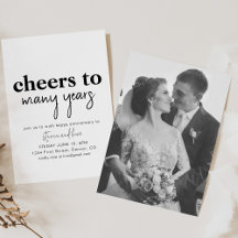 Brindis por muchos años Invitación a la fiesta de 