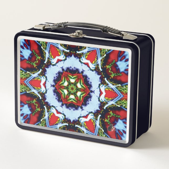 Brindle Kaleidoscope Metalizado Lunchbox (Anverso)
