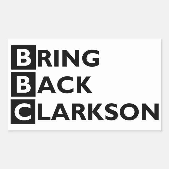 Bring Back Clarkson Pegatina (Anverso)