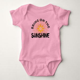 Bring On the Sunshine Design - Baby Jersey Bodysui