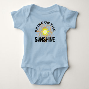 Bring On the Sunshine Design - Baby Jersey Bodysui