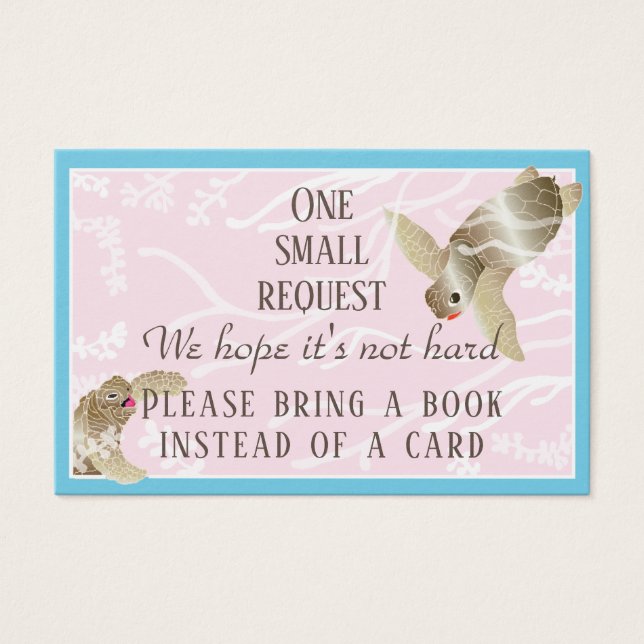 BringABook Baby Sea Turtle Insertar Tarjeta/Person (Anverso)