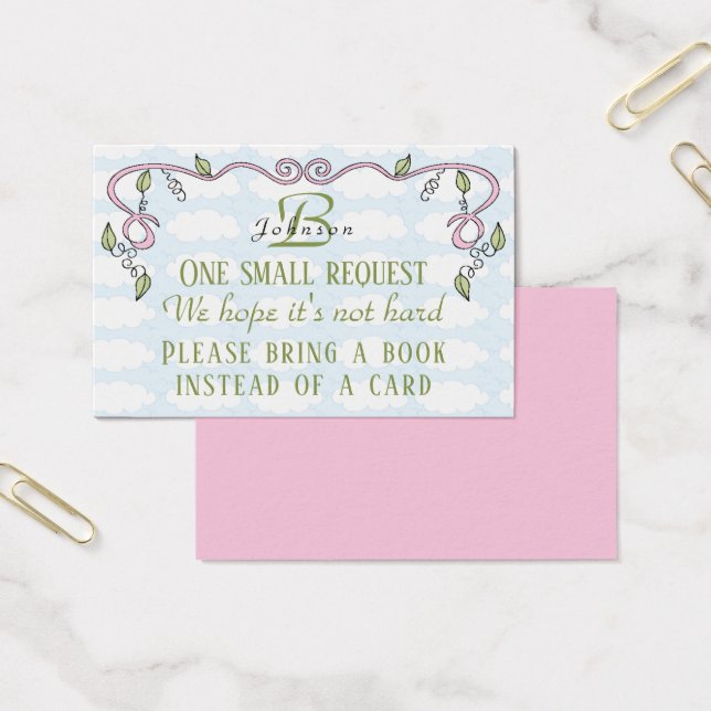 BringABook "Castle/Pink" Insertar tarjeta/Personal (Oficina)