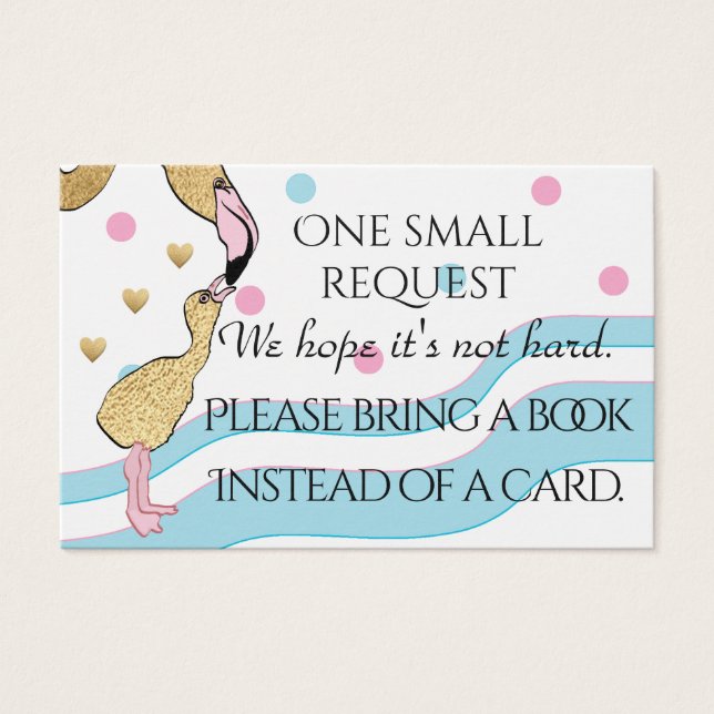 BringABook "Flamingo Mom" Insertar Tarjeta/Persona (Anverso)