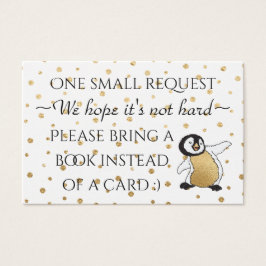 BringABook "Gold Penguin" Insert Card/Personalize