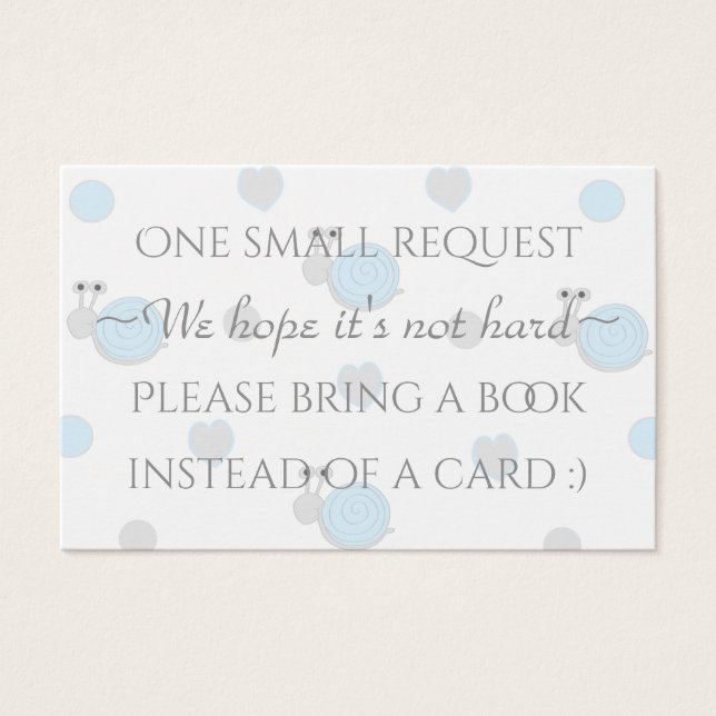 BringABook "Snips & Snail" Insertar tarjeta/Person (Anverso)
