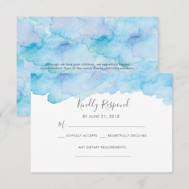 Brisa azul salada de mar Travesía de agua Tarjetas (Anverso / Reverso)