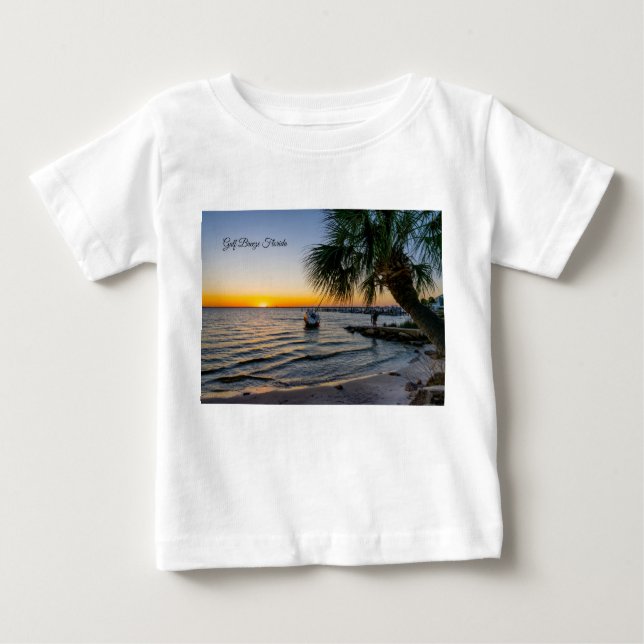 Brisa del Golfo Florida Camiseta de bebé al sol de (Anverso)