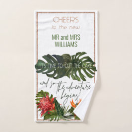 Brisa tropical Floral exuberante Cortar el pastel 