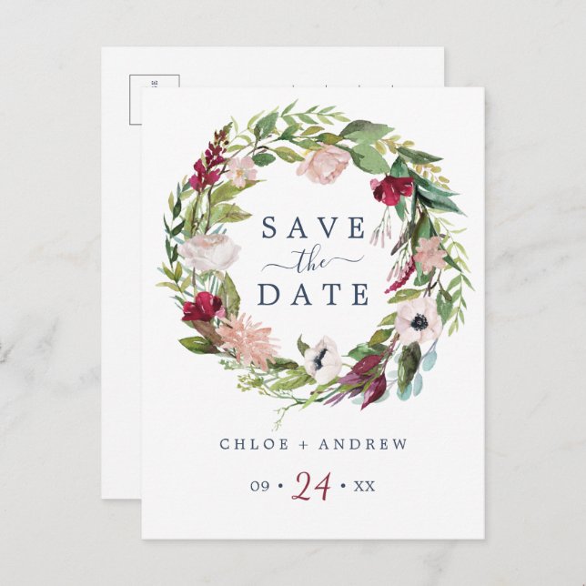 Brisa tropical Guardar la postal de fecha (Anverso / Reverso)