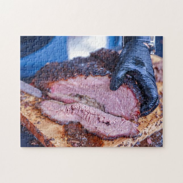 Brisket BBQ Comida carne Jigsaw Puzzle (Horizontal)