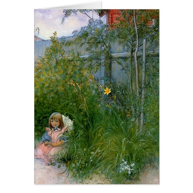 Brita en la cama de flores c1897 (Frente)