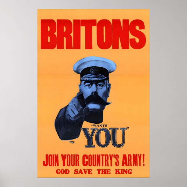 Británicos se unen al ejército POSTER DE IMPRESIÓN (Frente)