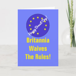"Britannia renuncia la regla!" Tarjeta de