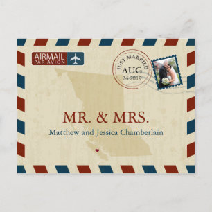 British Columbia Airmail   Tarjetas de agradecimie