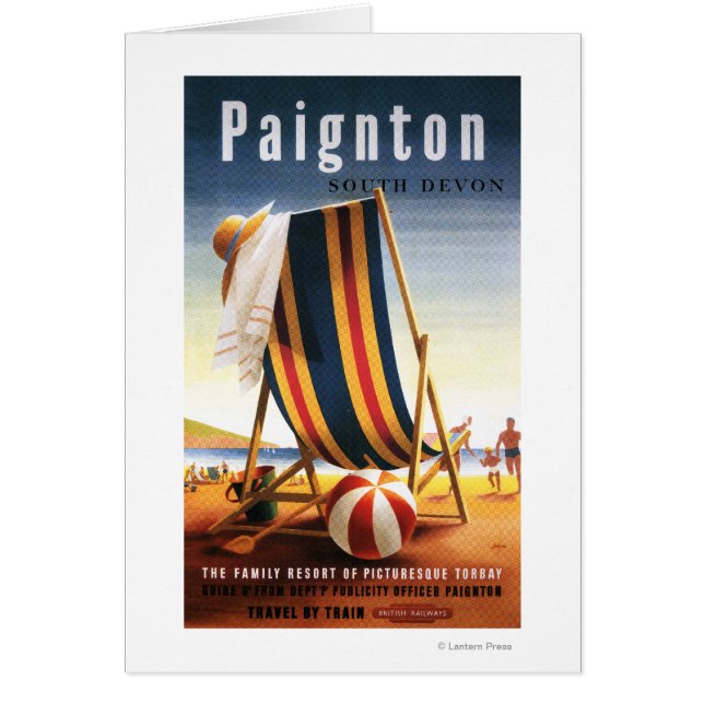 British Railways Beach Chair y Ball Poster (Frente)