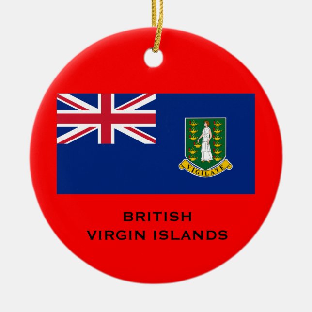 BRITISH VIRGIN ISLANDS - ornamento del navidad (Frente)
