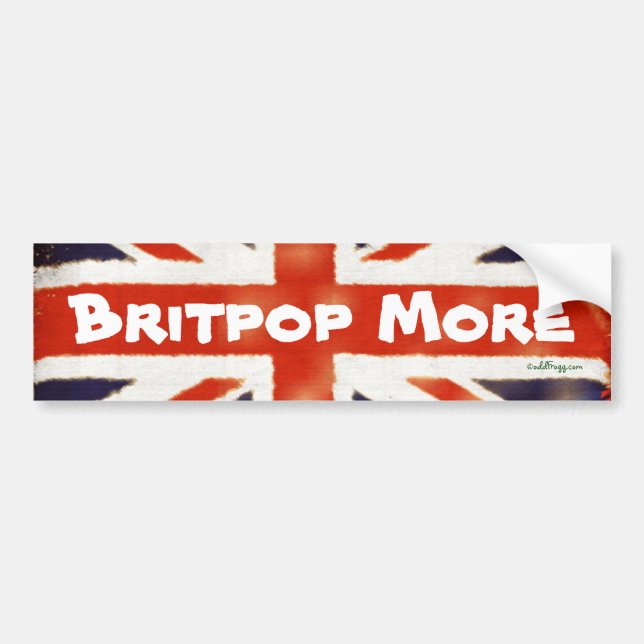 BRITPOP MÁS pegatina para el parachoques de Union (Frente)