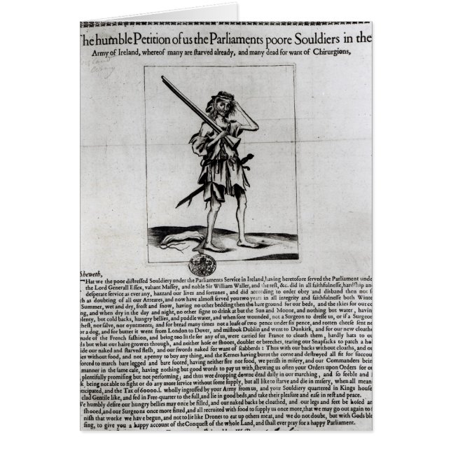 Broadsheet de Dublín, 1647 (Frente)