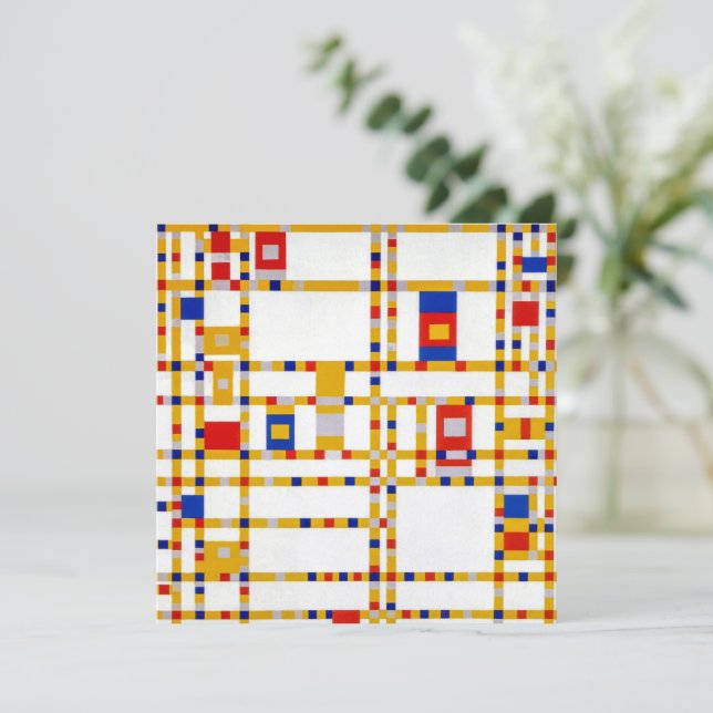 Broadway Boogie Woogie | Piet Mondrian | (Anverso de pie)