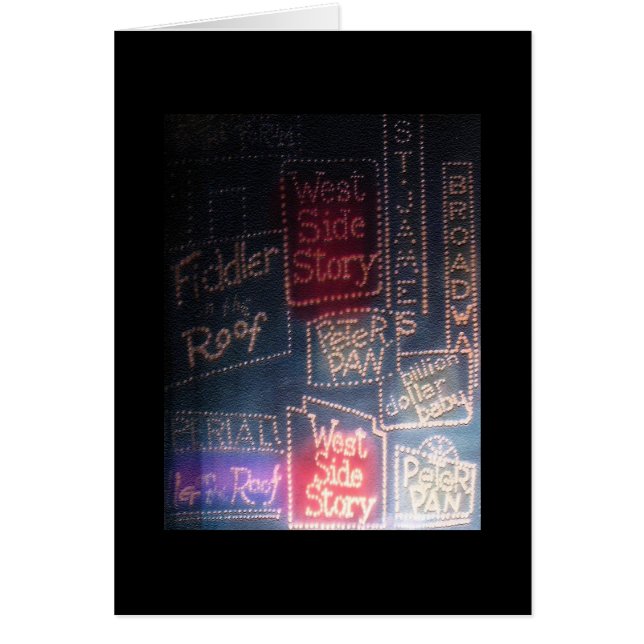 Broadway ~ Tarjeta / Invitaciones (Frente)