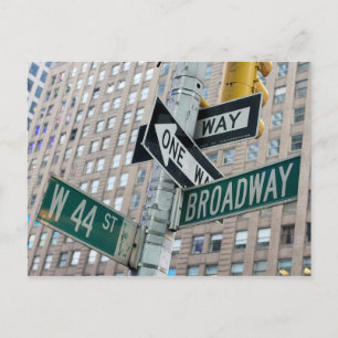 Broadway y 44.a - postal de New York City