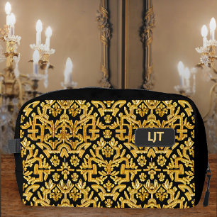 Brocado de oro sobre negro - Bolso estilo vintage 