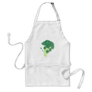 Broccoli, pintura, delantales vegetales
