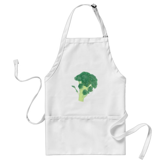 Broccoli, pintura, delantales vegetales (Frente)