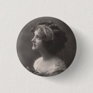 Broche chapa dama vintage