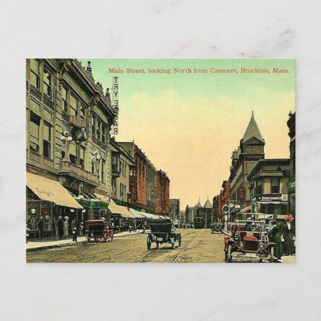 Brockton Vintage, postal de Massachusetts (Anverso)