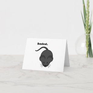 Brodent Gray Rat o Mouse Funny Bro Personalizado