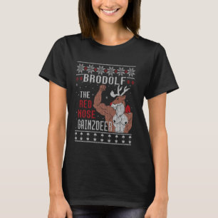 Brodolf La Nariz Roja Gainzdeer Ugly Sweater Chris