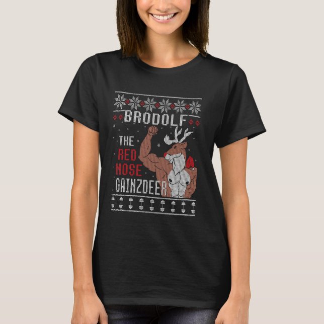 Brodolf La Nariz Roja Gainzdeer Ugly Sweater Chris (Anverso)