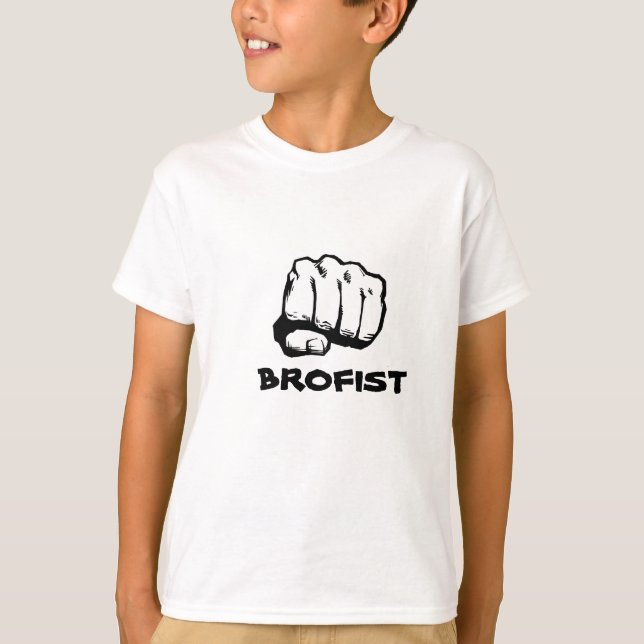 ¡Brofist! El blanco embroma la camiseta (Anverso)