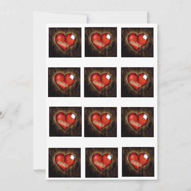 Broken Heart/Mending Heart Invitación (Anverso)