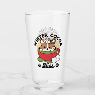 Bromas de cacao en invierno - Perro lindo en diseñ