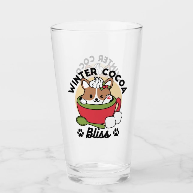 Bromas de cacao en invierno - Perro lindo en diseñ (Anverso)