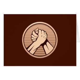 Bronce de lucha de brazos
