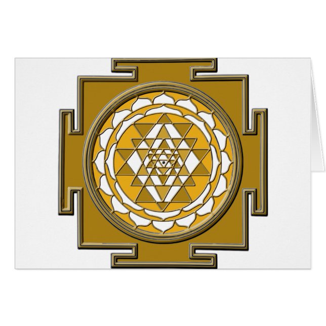 Bronce de Sri Yantra (Anverso (Horizontal))