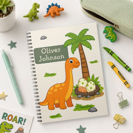 Brontosaurio Personalizado Cuaderno Escolar de Din