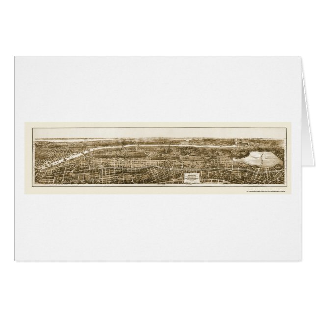 Bronx, mapa panorámico de NY - 1897 (Anverso (Horizontal))
